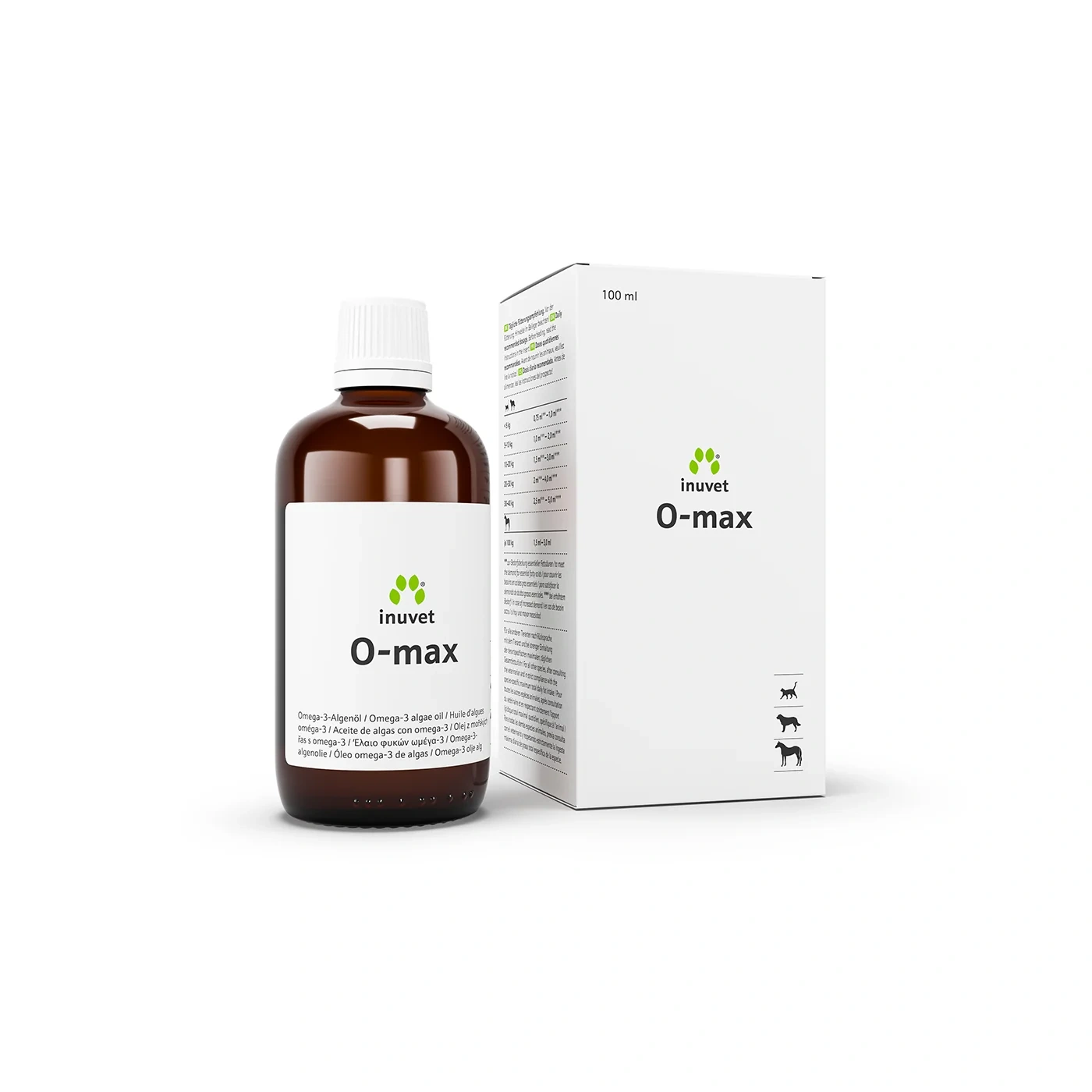O-MAX OLJE ZA PSE, MAČKE, KONJE 100ML